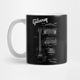 Guitar Les Paul White Patent Mug